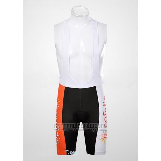 2012 Fahrradbekleidung Cofidis Orange Trikot Kurzarm und Tragerhose
